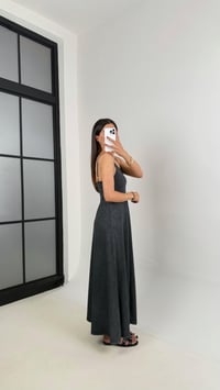 Antrasit Yıkamalı Basic Ayarlanabilir Askılı Modal Kumaş Elbise Gaus00472GausELBİSEGU1002103