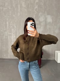 Mare Kahve Düğmeli HırkaGausHIRKAGU00903967