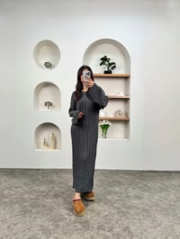 Vivet Antrasit Örgülü Triko ElbiseGausELBİSEGU00903510