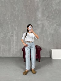 Ceremi Açık Mavi Mom JeanGausDENİM PANTOLONGU100660