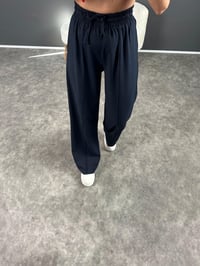 Olya Lacivert Beli Lastikli Pantolon GausPANTOLONGU004427