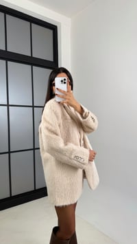 Ekru Astarlı Vatkalı Keçe Kumaş Blazer Ceket GAUS-00225GAUSCEKETGAUS-00225