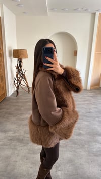 Kahve Astarlı Cepli Premium Kürk GAUS-00763GAUSCEKETGAUS-00763