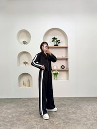 Ena Siyah Çizgili ZR Model Fermuarlı TakımGausTAKIMGU00903699