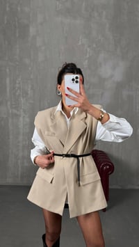 Taş Astarlı Vatkalı Kemerli Premium Yelek GAUS-01139GAUSYELEKGAUS-01139