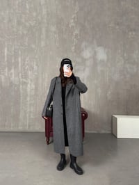 Nerisa Antrasit Düğmeli Astarlı Premium KabanGausKABANGU100237