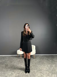 Manusha Siyah Etek İkili Takım GausTAKIMGU004223