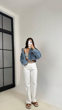 Beyaz ZR Model Straight Jean GAUS-0079GAUSDENİM PANTOLONGAUS-0079