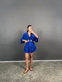 Tini Mavi Şort Etek Bluz İkili TakımGausTAKIMGU008516
