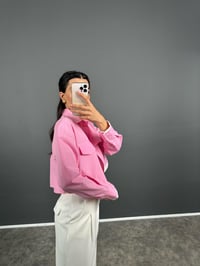 Ojit Pembe Çift Cepli Kısa GömlekGausGÖMLEKGU008578