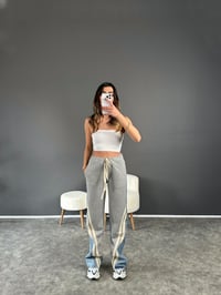 Premium Gri Jean Şerit Detaylı PantolonGausDENİM PANTOLONGU004018