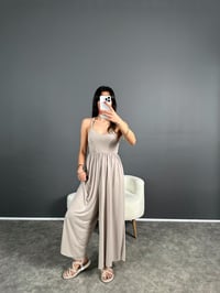 Valona Premium Bej Modal Kumaş TulumGausTULUMGU007071