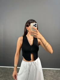 Tein Siyah Triko Dokuma YelekGausYELEKGU008576