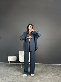 Samira Mavi Yumuşak Fitilli İkili TakımGausTAKIMGU002558