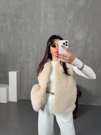 Tilly Taş Peluş Astarlı Kürk YelekGausYELEKGU00904326