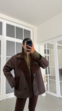 Kahve İçi Kürklü Düğmeli Cep Detaylı Mont GAUS-02151GAUSPuffer JacketsGAUS-02151