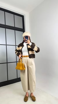 Taş Beli Lastikli Poplin Balon Pantolon GAUS-00915GAUSPANTOLONGAUS-00915