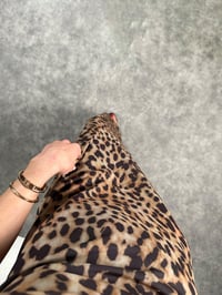Pinterest Leoparlı Astarlı Askılı Uzun Elbise GausELBİSEGU007283