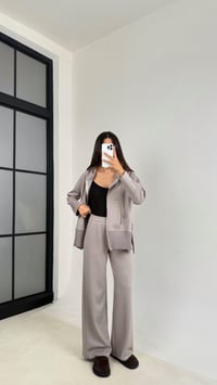 Vizon Kapüşonlu Hırka Beli Lastikli Pantolon İkili Premium Takım GAUS-0075GAUSTAKIMGAUS-0075