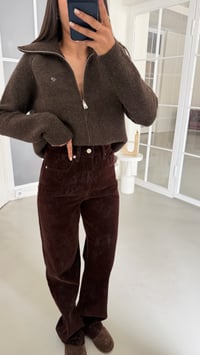 Kahve ZR Model Kadife Tasarım Jean GAUS-02170GAUSDenim PantsGAUS-02170