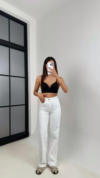 Beyaz Cepli Basic Denim Pantolon Gaus00603GausDENİM PANTOLONGU1002413