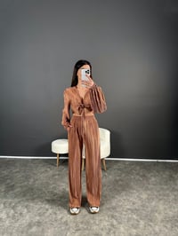 Piliseli Kahve Önü Bağlamalı TakımGausTAKIMGU004597