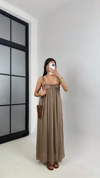 Vizon Ayarlanabilir Askılı Astarlı Gipeli Tasarım Keten Takım Gaus00484GausELBİSEGU1002135