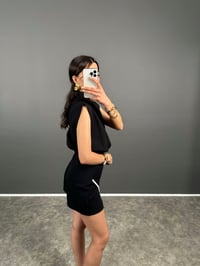 Loni Siyah Zr Model Sırt Dekolteli TulumGausTULUMGU008130