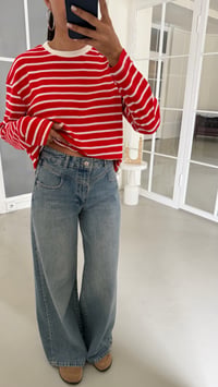 Mavi Bel Detaylı Tasarım Jean GAUS-02159GAUSDenim PantsGAUS-02159
