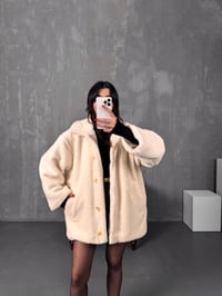 Monce Krem Astarlı Atkı Detaylı Peluş KabanGausKABANGU00904239