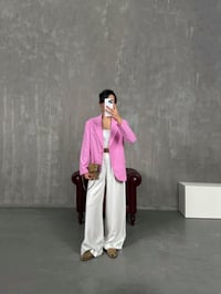 Pembe Astarlı Blazer Ceket Gaus00216GausCEKETGU1001500