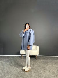 Almina Mavi Atkılı KabanGausKABANGU002909