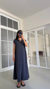 Lacivert OYS Model Polo Yaka Basic Elbise GAUS-01728GAUSELBİSEGAUS-01728