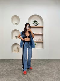 Premium RCH Beli Lastikli Şeritli Kot PantolonGausDENİM PANTOLONGU00903400