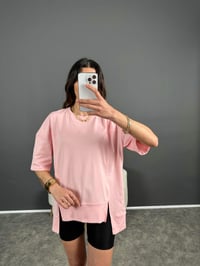 Luni Pembe Tasarım Oversize TshirtGausTSHIRTGU004681