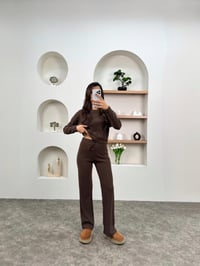 Edna Kahve Fitilli Bisiklet Yaka TakımGausTAKIMGU00903583