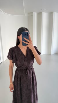 Acı Kahve Kuşaklı Astarlı Pinterest Elbise GAUS-01657GAUSELBİSEGAUS-01657