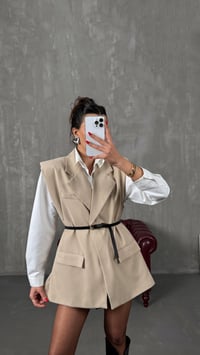 Taş Astarlı Vatkalı Kemerli Premium Yelek GAUS-01139GAUSYELEKGAUS-01139