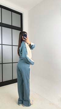 Taş Denim Detaylı Şardonlu Sweatshirt Eşofman Takım GAUS-00839GAUSTAKIMGAUS-00839