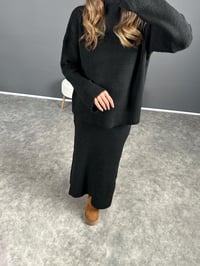 Vood Siyah Triko Etekli TakımGausTAKIMGU004076