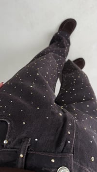 Acı Kahve Full Taş İşlemli Muadil Premium Jean GAUS-00965 GAUS-00972GAUSDENİM PANTOLONGAUS-00972