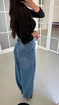 Mavi Ayarlanabilir Paçalı Tencel Denim Jean GAUS-02007GAUSDENİM PANTOLONGAUS-02007