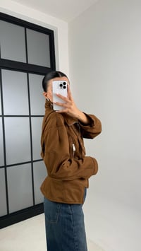 Camel Dik Yaka Kemer Detaylı Premium Süet Ceket GAUS-00519GAUSCEKETGAUS-00519