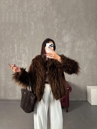 Noah Kahve Püsküllü Astarlı KürkGausKABANGU00904356