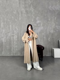 Aze Camel Salaş Triko Uzun HırkaGausHIRKAGU00903793