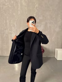 Dany Lacivert Astarlı Kaşe Blazer CeketGausCEKETGU00903848