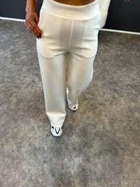 Sofy Beyaz Model Scuba Palazzo PantolonGausPANTOLONGU003023