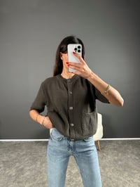 Yeşil Önü Cepli Kapri Kol HırkaGausHIRKAGU004251