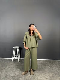 Jil Haki Pinterest Keten İkili TakımGausTAKIMGU008134