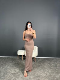 Anilia Vizon İp Askılı Maxi Uzun ElbiseGausÜST GİYİMGU004684